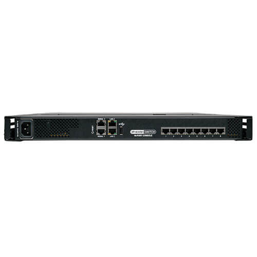 TRIPP-LITE NetCommander 8-Port Cat5 1U Rack-Mount 1+1 User Console KVM ...